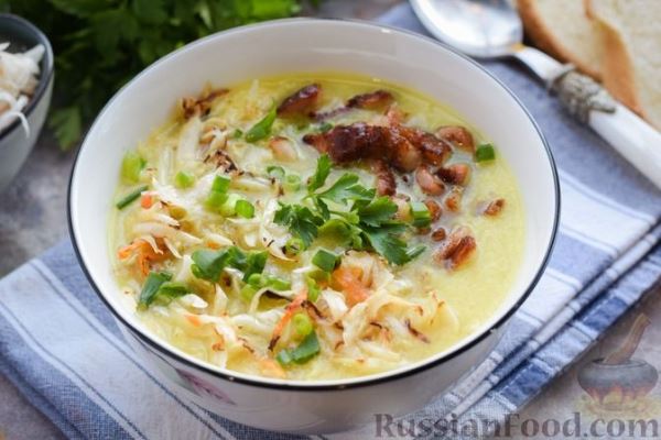 Крем-суп из квашеной капусты и картофеля
