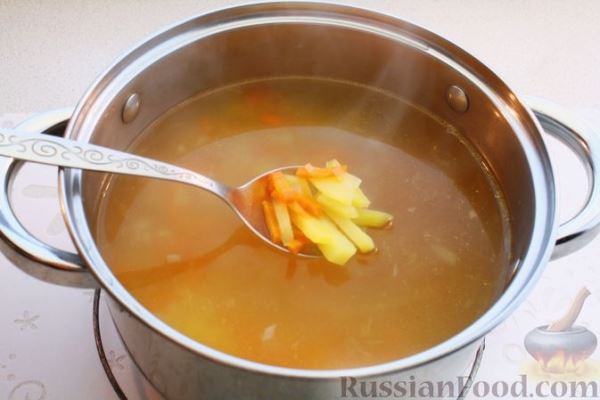 Куриный суп с лапшой из лаваша